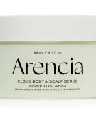 Arencia Fresh Cloud Geranium & Primrose jemný peeling na tělo a vlasy 260 g