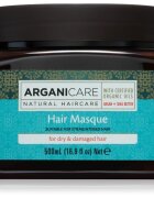 Arganicare Argan Oil & Shea Butter Hair Masque hydratační a vyživující maska pro suché a poškozené vlasy 500 ml
