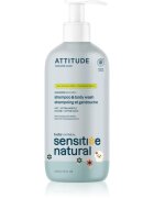 Attitude Sensitive Natural Baby Oatmeal šampon a mycí gel 2 v 1 pro citlivou pokožku pro děti 473 ml
