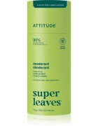Attitude Super Leaves Natural Deodorant tuhý deodorant bez hliníku Pear & Amber 75 g