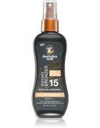 Australian Gold Instant Bronzer ochranný sprej na opalování s bronzerem SPF 15 100 ml
