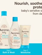 Aveeno Baby Daily Care mycí gel na tělo a vlasy pro děti od narození 250 ml