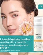 Aveeno Calm + Restore hydratační pleťové mléko SPF 50 50 ml