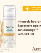 Aveeno Calm + Restore hydratační pleťové mléko SPF 50 50 ml