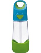 B.Box Bottle with Straw láhev s brčkem Blue Green 1 ks