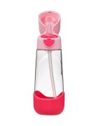 B.Box Bottle with Straw láhev s brčkem Flamingo Fizz 1 ks