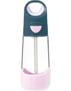 B.Box Bottle with Straw láhev s brčkem Indigo Pink 1 ks