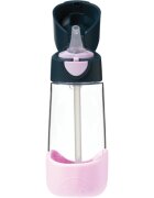 B.Box Bottle with Straw láhev s brčkem Indigo Pink 1 ks