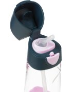 B.Box Bottle with Straw láhev s brčkem Indigo Pink 1 ks