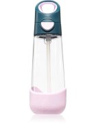 B.Box Bottle with Straw láhev s brčkem Indigo Rose 1 ks