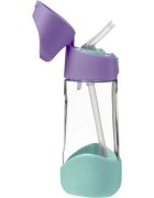 B.Box Bottle with Straw láhev s brčkem Lilac Pop 1 ks