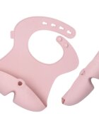 B.Box Silicone Bib bryndák Blush 4m+ 1 ks