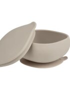 B.Box Silicone Bowl silikonová miska s víčkem Beige 300 ml