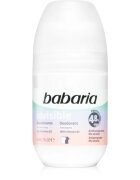Babaria Deodorant Invisible antiperspirant roll-on proti bílým a žlutým skvrnám 50 ml