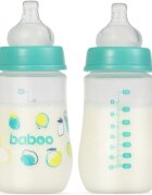 Baboo Anti-colic Feeding Bottle antikoliková láhev Lagoon Fiesta 3 m+ 1 ks