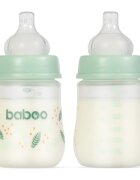 Baboo Anti-colic Feeding Bottle antikoliková láhev pro děti od narození Peachy Keen 0 m+ 1 ks