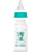 Baboo Anti-colic Glass Feeding Bottle Narrow Neck skleněná kojenecká láhev 0m+ 1 ks