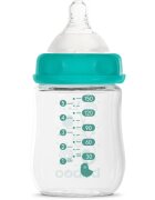Baboo Anti-colic Glass Feeding Bottle Wide Neck skleněná kojenecká láhev 0m+ 1 ks