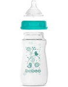 Baboo Anti-colic Glass Feeding Bottle Wide Neck skleněná kojenecká láhev 3m+ 1 ks
