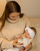 Baboo Anti-colic Glass Feeding Bottle Wide Neck skleněná kojenecká láhev 3m+ 1 ks