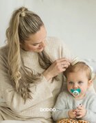 Baboo Baby Hair Brush and Comb Set sada na vlasy pro děti od narození Beige 2 ks