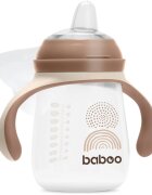 Baboo Cup with Silicone Spout hrnek s držadly Au Naturale 6m+ 1 ks