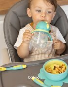 Baboo Cup with Silicone Straw hrnek s brčkem Lagoon Fiesta 9m+ 1 ks