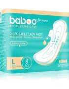 Baboo Postpartum Maternity Pads porodnické vložky jednorázové velikost L 8 ks