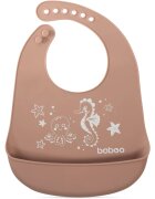 Baboo Silicone Bib bryndák Au Naturale 4m+ 1 ks