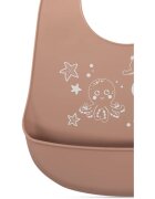 Baboo Silicone Bib bryndák Au Naturale 4m+ 1 ks