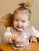 Baboo Silicone Bib bryndák Au Naturale 4m+ 1 ks