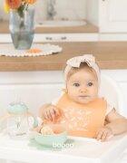 Baboo Silicone Bib bryndák Peachy Keen 4m+ 1 ks