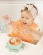 Baboo Silicone Bib bryndák Peachy Keen 4m+ 1 ks