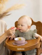 Baboo Silicone Bowl silikonová miska s přísavkou Au Naturale 6m+ 1 ks