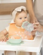 Baboo Silicone Bowl silikonová miska s přísavkou Peachy Keen 6m+ 1 ks