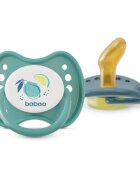 Baboo Soothers Orthodontic Latex with Case dudlík Lagoon Fiesta 6-12 m 2 ks