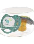 Baboo Soothers Orthodontic Latex with Case dudlík Lagoon Fiesta 6-12 m 2 ks