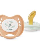 Baboo Soothers Orthodontic Latex with Case dudlík Peachy Keen 0-6 m 2 ks