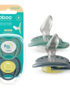 Baboo Soothers Silicone Orthodontic with Case dudlík Lagoon Fiesta 6-12 m 2 ks