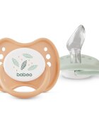 Baboo Soothers Silicone Orthodontic with Case dudlík Peachy Keen 0-6 m 2 ks