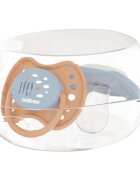 Baboo Soothers Silicone Symmetrical with Case dudlík Blue Haze 6-12 m 2 ks