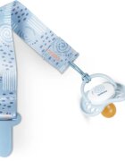 Baboo Textile Soother Holder klip na dudlík Blue Haze 1 ks