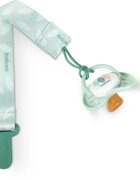 Baboo Textile Soother Holder klip na dudlík Peachy Keen 1 ks