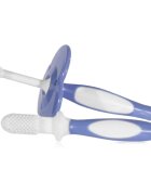 Baboo Toothbrush Set sada zubní péče pro miminka Blue Haze 6m+ 3 ks