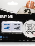 Baby Dab Foot & Hand Print Blue & Grey barva na dětské otisky 2 ks