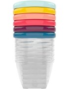 Babymoov Bowls Multicolor miska s víčkem Color 6x180 ml