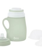Babymoov Silicone Bottle Green dětská láhev 150 ml