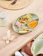 Babymoov Silicone Plate Green dělený talíř 1 ks