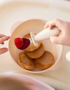 BabyOno Be Active Stainless Steel Spoon and Fork příbor pro děti Beige 12m+ 2 ks