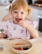 BabyOno Be Active Stainless Steel Spoon and Fork příbor pro děti Blue 12m+ 2 ks